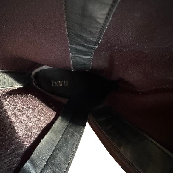 Bar III Paisley Black Knee High Boots Block Heel Size 9M - Picture 5 of 9